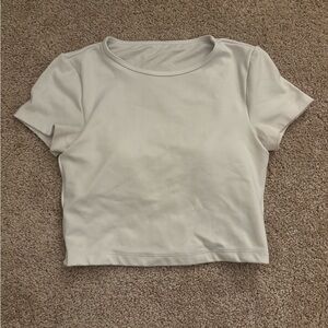 Hollister Gilly Hicks Cropped Workout Top With Built in Bra